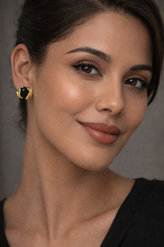 Golden Noir øredobber fra souken i Bahrain