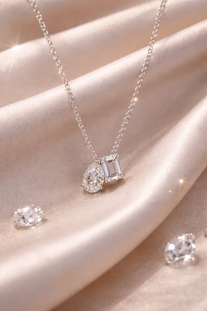 The double diamond necklace