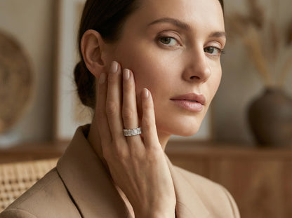 Eternity Alliance Diamond ring 4,25c - white edition