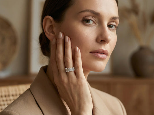 Eternity Alliance Diamond ring 4,25c - white edition