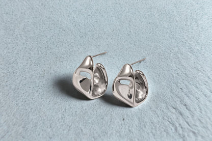 Aura Hoops - sølv