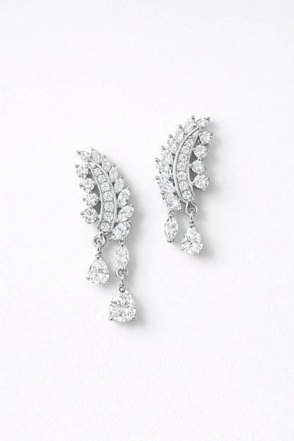 Ice Flower Silver Earpiece